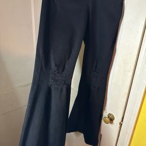 Almost Famous Black Wide Flare Jeans